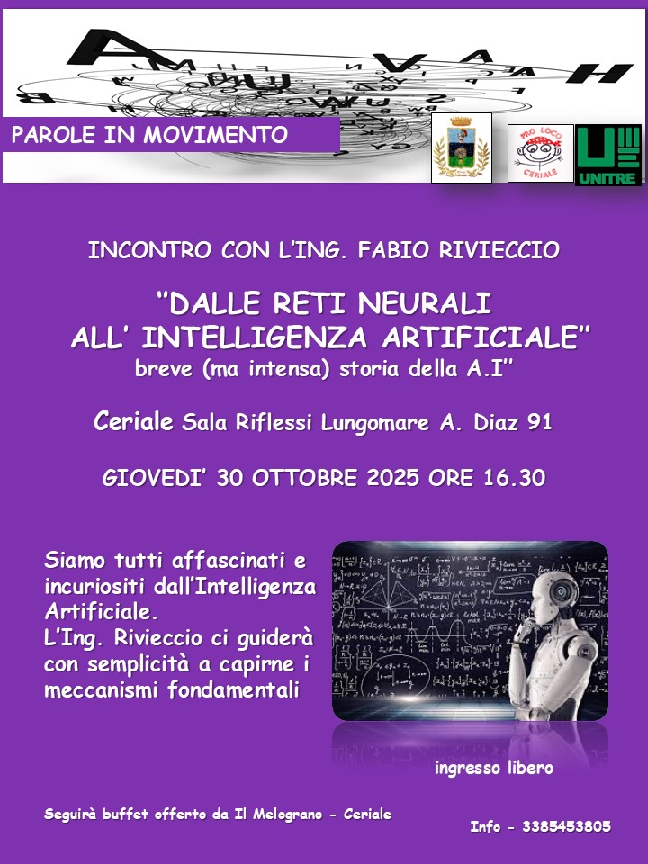 LOCANDINA PAROLE IN MOVIMENTO RIVIECCIO