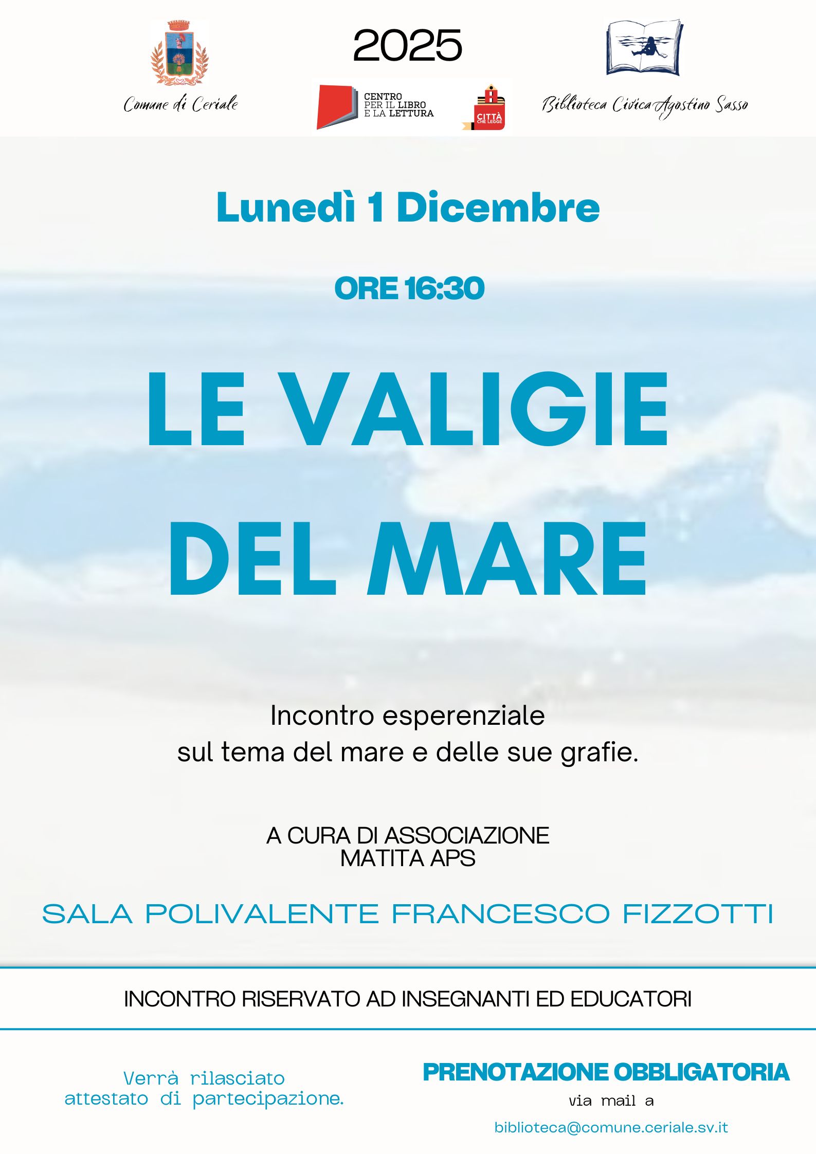 LE VALIGIE DEL MARE - CORSO - CERIALE - BIBLIOTECA 2025