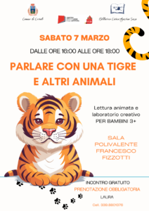 PARLARE CON UNA TIGRE E ALTRI ANIMALI - CERIALE - BIBLIOTECA 2026